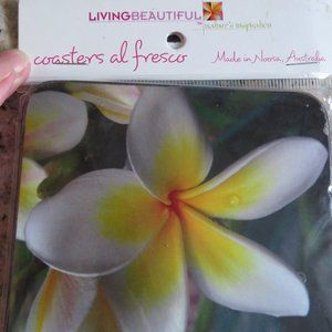 NWT PAIR AUSTRALIAN COASTERS LIVING BEAUTIFUL (K50)